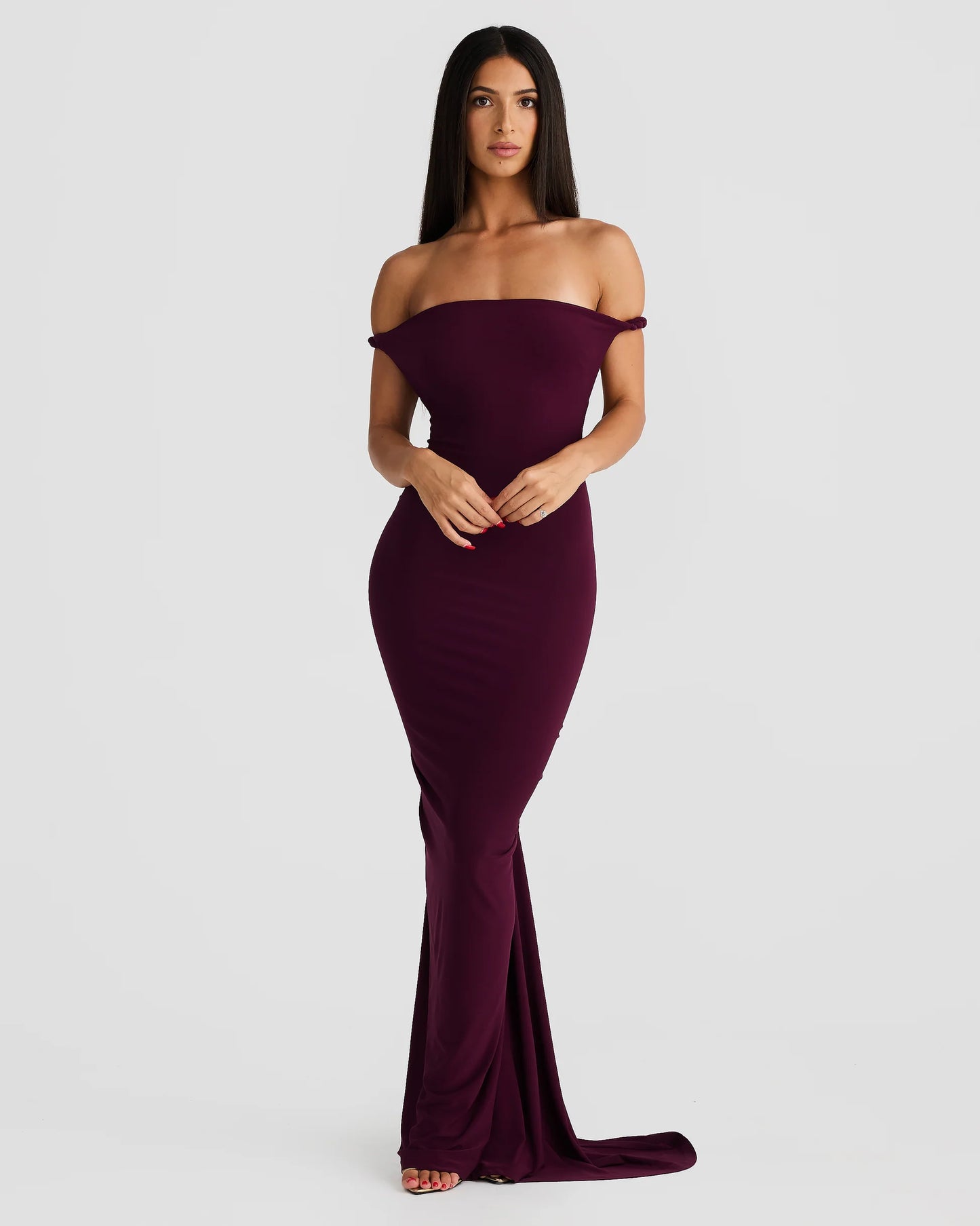 MELANI THE LABEL MAIA DRESS MULBERRY