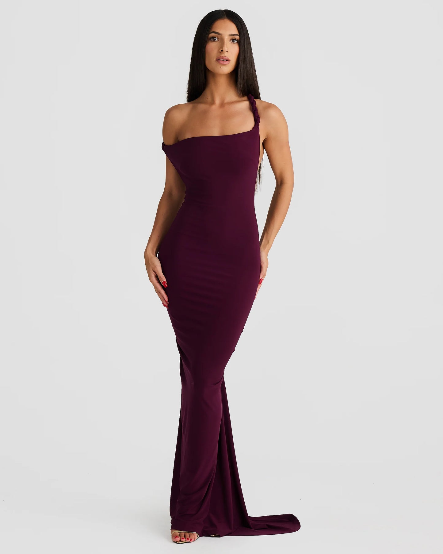 MELANI THE LABEL MAIA DRESS MULBERRY