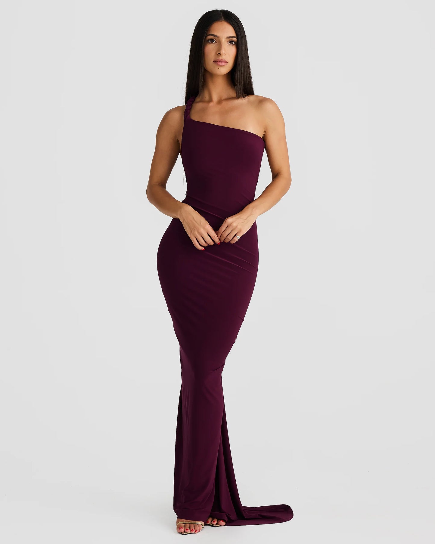 MELANI THE LABEL MAIA DRESS MULBERRY
