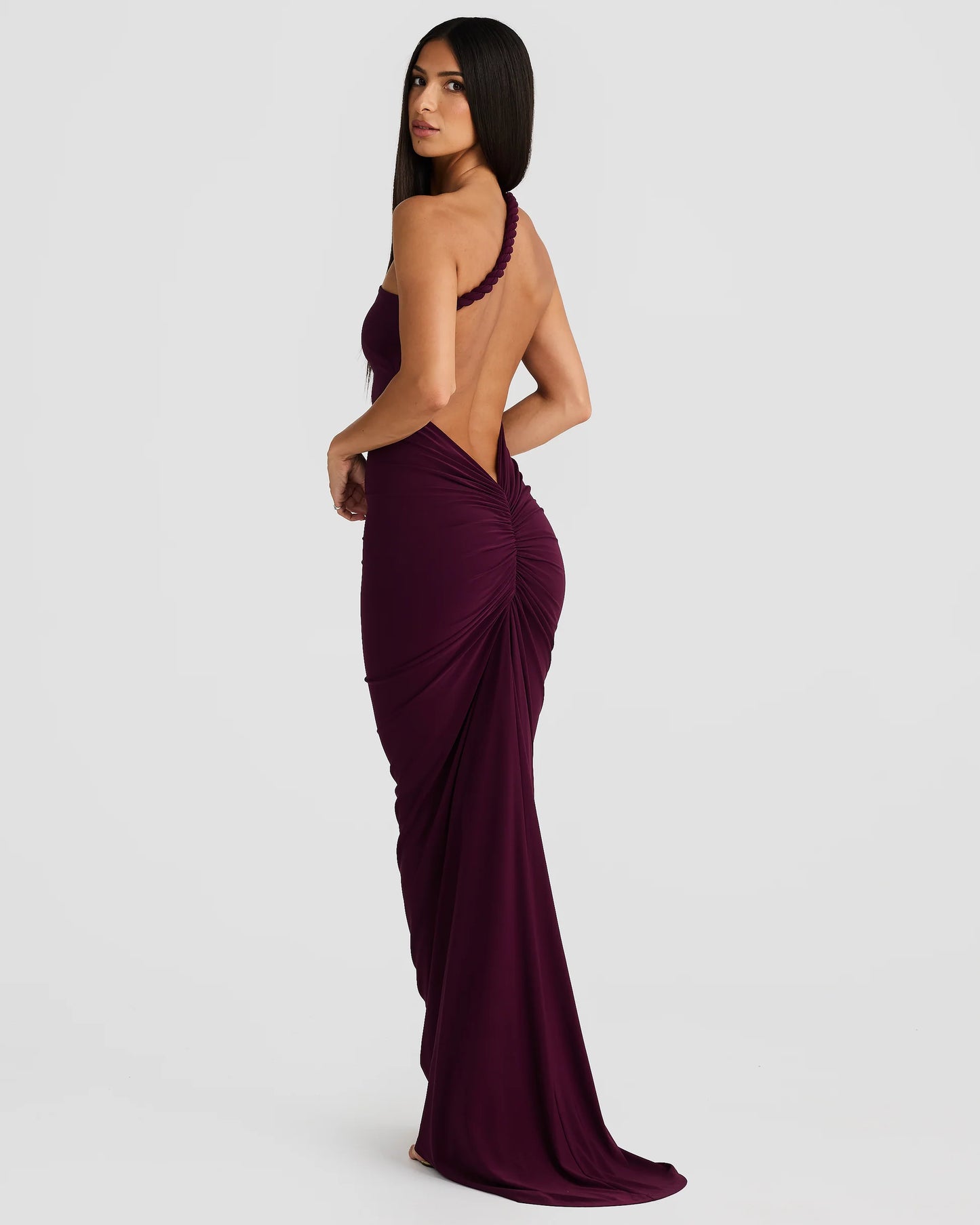 MELANI THE LABEL MAIA DRESS MULBERRY