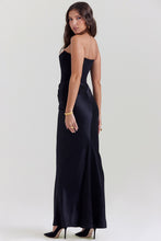 Load image into Gallery viewer, HOUSE OF CB PERSEPHONE CORSET MAXI DRESS BLACK
