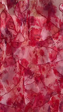 Load and play video in Gallery viewer, MENTI SANTORINI IRIS DRESS RED PRINT
