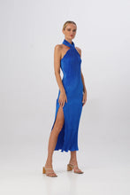 Load image into Gallery viewer, LIDEE WOMAN SOIREE PLEATED HALTER GOWN
