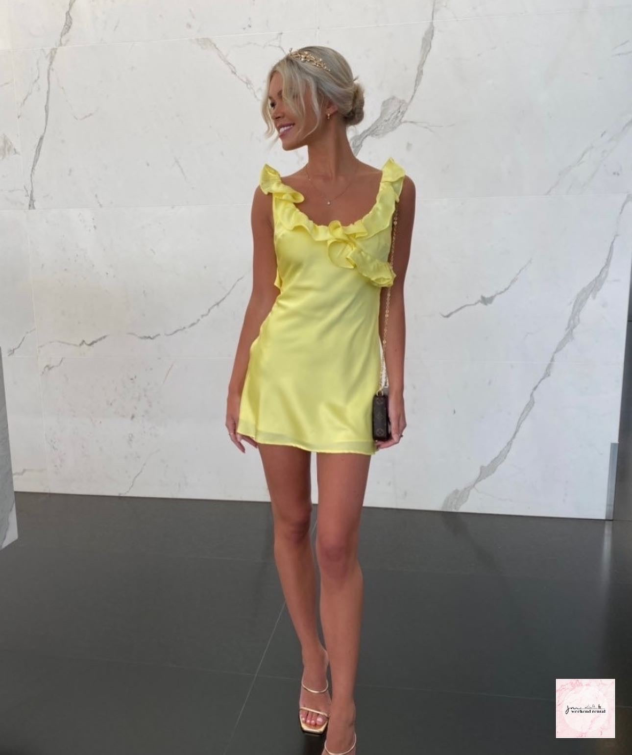 HOUSE OF CB TINK DRESS YELLOW
