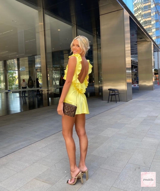 HOUSE OF CB TINK DRESS YELLOW